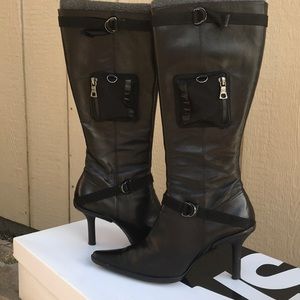 Via Spiga real leather boots. Real side pockets